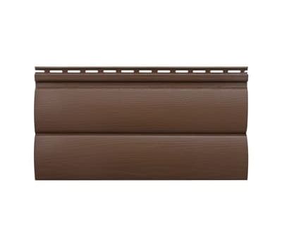 Сайдинг Blockhouse Bh-03 (Блокхаус), Темный орех от производителя  Альта-профиль по цене 435 р Сайдинг Blockhouse Bh-03 (Блокхаус), Темный орех от производителя  Альта-профиль по цене 435 р