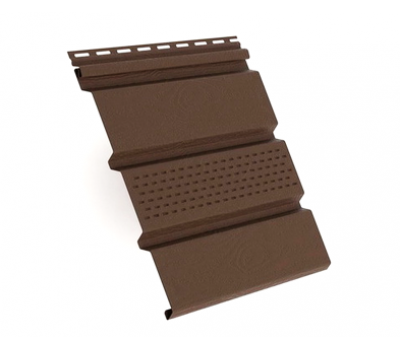 Софит коричневый с центральной перфорацией от производителя  Россия по цене 530 р Софит коричневый с центральной перфорацией от производителя  Россия по цене 530 р