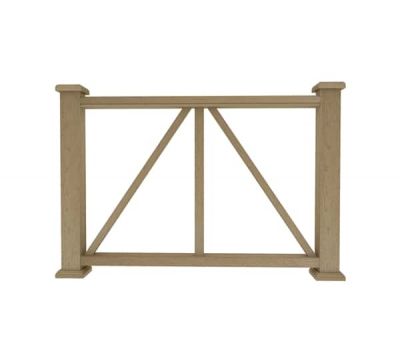 Ограждение из ДПК Е1 натуральный от производителя  Dortmax по цене 8 860 р Ограждение из ДПК Е1 натуральный от производителя  Dortmax по цене 8 860 р