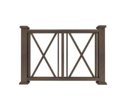 Ограждение из ДПК И1 коричневый от производителя  Dortmax по цене 8 860 р Ограждение из ДПК И1 коричневый от производителя  Dortmax по цене 8 860 р