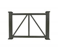 Ограждение из ДПК Е1 черный Ограждение из ДПК Е1 черный