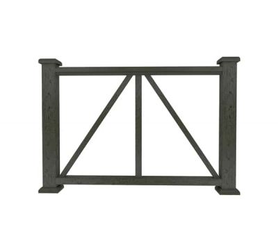 Ограждение из ДПК Е1 черный от производителя  Dortmax по цене 8 860 р Ограждение из ДПК Е1 черный от производителя  Dortmax по цене 8 860 р