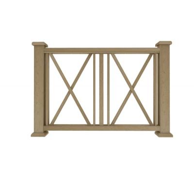 Ограждение из ДПК И1 натуральный от производителя  Dortmax по цене 8 860 р Ограждение из ДПК И1 натуральный от производителя  Dortmax по цене 8 860 р