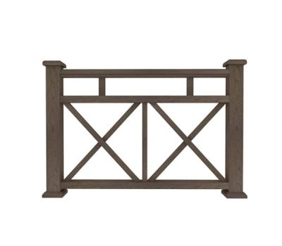 Ограждение из ДПК Ж1 коричневый от производителя  Dortmax по цене 8 860 р Ограждение из ДПК Ж1 коричневый от производителя  Dortmax по цене 8 860 р