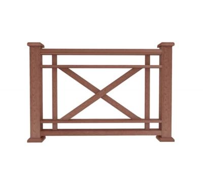 Ограждение из ДПК О1 терракот от производителя  Dortmax по цене 8 860 р Ограждение из ДПК О1 терракот от производителя  Dortmax по цене 8 860 р