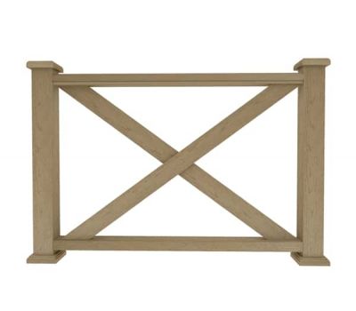 Ограждение из ДПК М1 натуральный от производителя  Dortmax по цене 8 860 р Ограждение из ДПК М1 натуральный от производителя  Dortmax по цене 8 860 р