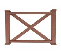 Ограждение из ДПК М1 терракот Ограждение из ДПК М1 терракот