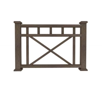 Ограждение из ДПК Д1 коричневый от производителя  Dortmax по цене 8 860 р Ограждение из ДПК Д1 коричневый от производителя  Dortmax по цене 8 860 р