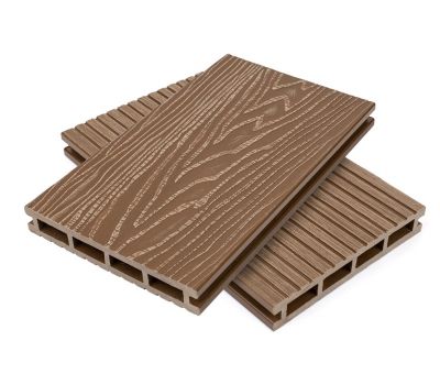 Террасная доска пустотелая ДПК  Орех от производителя  NanoWood по цене 490 р Террасная доска пустотелая ДПК  Орех от производителя  NanoWood по цене 490 р