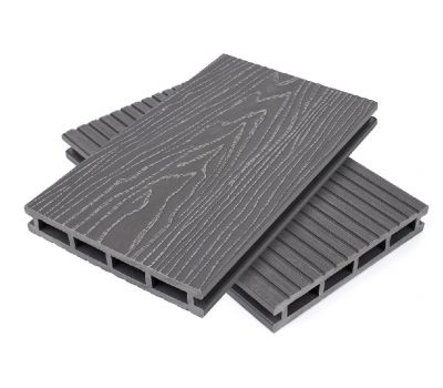 Террасная доска пустотелая ДПК  Серый от производителя  NanoWood по цене 490 р Террасная доска пустотелая ДПК  Серый от производителя  NanoWood по цене 490 р