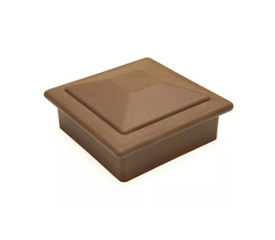 Крышка верхняя ПВХ для столба 125х125 Шоколад от производителя  Deckart (Россия) по цене 295 р Крышка верхняя ПВХ для столба 125х125 Шоколад от производителя  Deckart (Россия) по цене 295 р