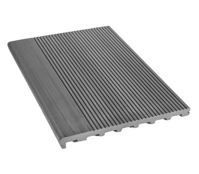 Ступень полнотелая из ДПК Optimum Серый от производителя  Deckart (Россия) по цене 2 100 р Ступень полнотелая из ДПК Optimum Серый от производителя  Deckart (Россия) по цене 2 100 р