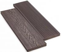 Террасная доска ДПК Monolit 3D - Венге Террасная доска ДПК Monolit 3D - Венге