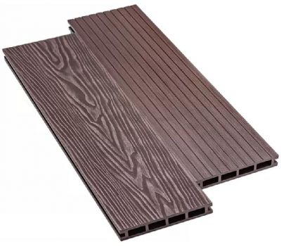 Террасная доска ДПК Praktik New - Венге от производителя  Deckart (Россия) по цене 580 р Террасная доска ДПК Praktik New - Венге от производителя  Deckart (Россия) по цене 580 р