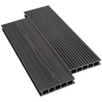 Террасная доска ДПК Praktik Optimum - Графит Террасная доска ДПК Praktik Optimum - Графит