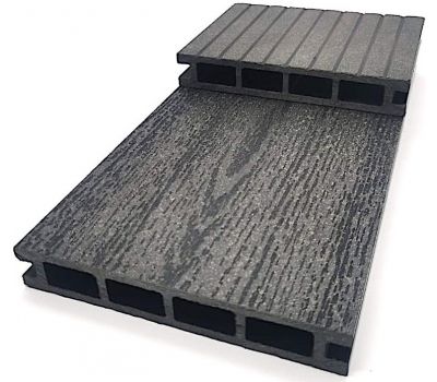 Террасная доска ДПК  «Эко Классик» Антрацит от производителя  NanoWood по цене 330 р Террасная доска ДПК  «Эко Классик» Антрацит от производителя  NanoWood по цене 330 р