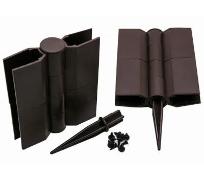 Коричневый угол поворотный для доски из ДПК 150х25-30от 60° до 180° пластик   от производителя  NanoWood по цене 300 р  Коричневый угол поворотный для доски из ДПК 150х25-30от 60° до 180° пластик   от производителя  NanoWood по цене 300 р