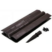 Угол поворотный от 60°  до 300°  пластик для доски 300х30 из ДПК Коричневый  Угол поворотный от 60°  до 300°  пластик для доски 300х30 из ДПК Коричневый