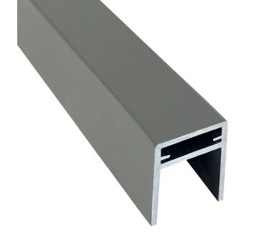 П-профиль алюминиевый 35x25 Серый от производителя  EasyDecking по цене 750 р П-профиль алюминиевый 35x25 Серый от производителя  EasyDecking по цене 750 р