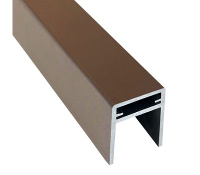 П-профиль алюминиевый 35x25 Венге от производителя  EasyDecking по цене 750 р П-профиль алюминиевый 35x25 Венге от производителя  EasyDecking по цене 750 р