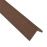 Уголок ДПК Wood-Х 50х50.Шлифованный Коричневый
