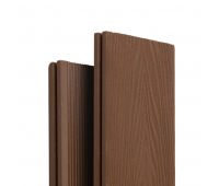 Террасная доска ДПК Extra 3D полнотелая Шоколад