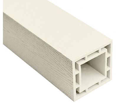 Столб из ДПК WOOD Слоновая кость от производителя  Faynag по цене 1 510 р Столб из ДПК WOOD Слоновая кость от производителя  Faynag по цене 1 510 р