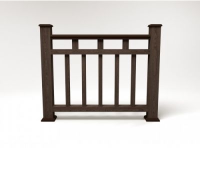 Ограждение ДПК цвет Венге Сборка №1 от производителя  Faynag по цене 5 950 р Ограждение ДПК цвет Венге Сборка №1 от производителя  Faynag по цене 5 950 р