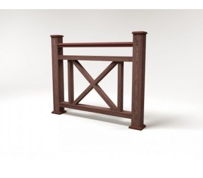 Ограждение ДПК цвет Шоколад Сборка №2 от производителя  Faynag по цене 5 950 р Ограждение ДПК цвет Шоколад Сборка №2 от производителя  Faynag по цене 5 950 р