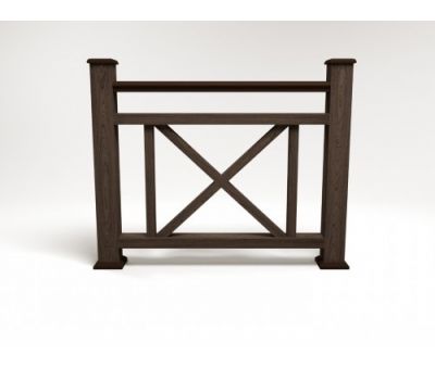 Ограждение ДПК цвет Венге Сборка №2 от производителя  Faynag по цене 5 950 р Ограждение ДПК цвет Венге Сборка №2 от производителя  Faynag по цене 5 950 р