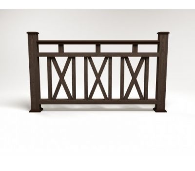 Ограждение ДПК цвет Венге Сборка №3 от производителя  Faynag по цене 5 950 р Ограждение ДПК цвет Венге Сборка №3 от производителя  Faynag по цене 5 950 р