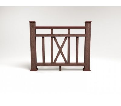 Ограждение ДПК цвет Шоколад Сборка №6 от производителя  Faynag по цене 5 950 р Ограждение ДПК цвет Шоколад Сборка №6 от производителя  Faynag по цене 5 950 р