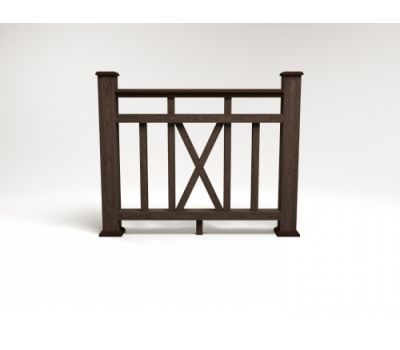 Ограждение ДПК цвет Венге Сборка №6 от производителя  Faynag по цене 5 950 р Ограждение ДПК цвет Венге Сборка №6 от производителя  Faynag по цене 5 950 р