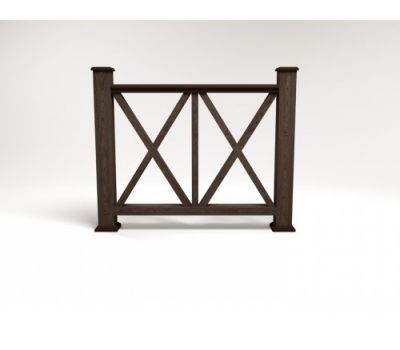 Ограждение ДПК цвет Венге Сборка №7 от производителя  Faynag по цене 5 950 р Ограждение ДПК цвет Венге Сборка №7 от производителя  Faynag по цене 5 950 р