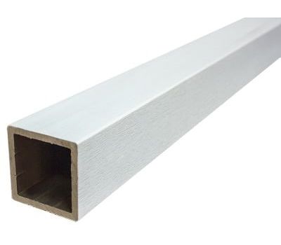 Столб опорный ДПК Белый от производителя  GardenParkett по цене 1 330 р Столб опорный ДПК Белый от производителя  GardenParkett по цене 1 330 р