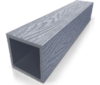 Столб ДПК 3D фактура дерева Серый Столб ДПК 3D фактура дерева Серый