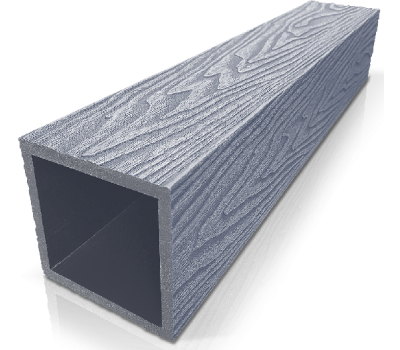 Столб ДПК 3D фактура дерева Серый от производителя  GardenParkett по цене 1 560 р Столб ДПК 3D фактура дерева Серый от производителя  GardenParkett по цене 1 560 р