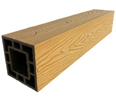 Столб опорный ДПК 3D фактура дерева Бук от производителя  GardenParkett по цене 1 910 р Столб опорный ДПК 3D фактура дерева Бук от производителя  GardenParkett по цене 1 910 р