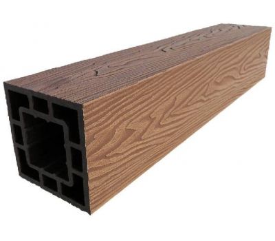 Столб опорный ДПК 3D фактура дерева Светло-коричневый от производителя GardenParkett по цене 1 910 р Столб опорный ДПК 3D фактура дерева Светло-коричневый от производителя GardenParkett по цене 1 910 р