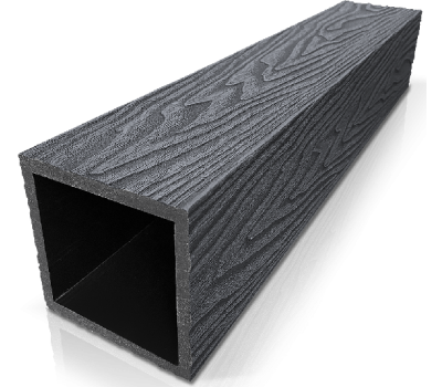 Столб ДПК 3D фактура дерева Графит от производителя  GardenParkett по цене 1 360 р Столб ДПК 3D фактура дерева Графит от производителя  GardenParkett по цене 1 360 р