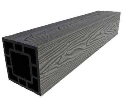 Столб опорный ДПК 3D фактура дерева Графит от производителя  GardenParkett по цене 1 910 р Столб опорный ДПК 3D фактура дерева Графит от производителя  GardenParkett по цене 1 910 р