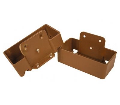 Крепление перил из алюминия прямое Орех от производителя  GardenParkett по цене 459 р Крепление перил из алюминия прямое Орех от производителя  GardenParkett по цене 459 р