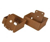 Крепление перил из алюминия наклонное Орех Крепление перил из алюминия наклонное Орех