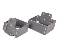 Крепление перил из алюминия наклонное Серый Крепление перил из алюминия наклонное Серый