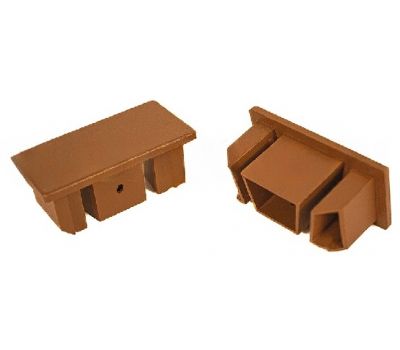 Заглушка торцевая из алюминия для перил Орех от производителя  GardenParkett по цене 386 р Заглушка торцевая из алюминия для перил Орех от производителя  GardenParkett по цене 386 р