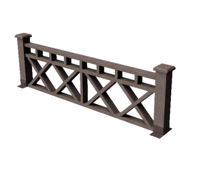 Декоративные ограждения ДПК "Бэйли", Венге, шлифованное от производителя GrinderDeco по цене 7 306 р Декоративные ограждения ДПК "Бэйли", Венге, шлифованное от производителя GrinderDeco по цене 7 306 р