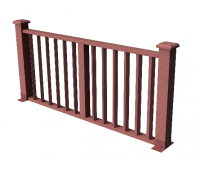 Декоративные ограждения ДПК "Бруклин", Мербау, шлифованное Декоративные ограждения ДПК "Бруклин", Мербау, шлифованное