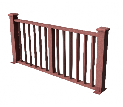 Декоративные ограждения ДПК "Бруклин", Мербау, шлифованное от производителя GrinderDeco по цене 7 591 р Декоративные ограждения ДПК "Бруклин", Мербау, шлифованное от производителя GrinderDeco по цене 7 591 р