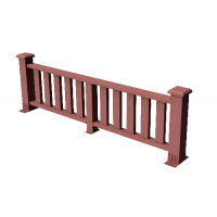 Декоративные ограждения ДПК " Эрес", Мербау, шлифованное Декоративные ограждения ДПК " Эрес", Мербау, шлифованное