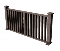 Декоративные ограждения ДПК " Риальто", Венге, шлифованное Декоративные ограждения ДПК " Риальто", Венге, шлифованное